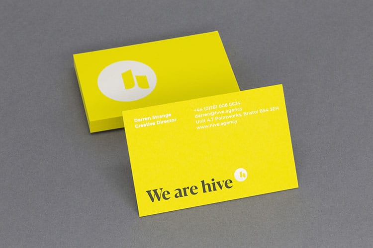 hive hot foil business cards stack backs_750